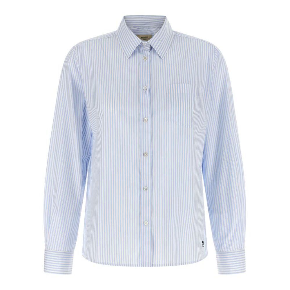 Max Mara Blue Cotton Women's Blouse
